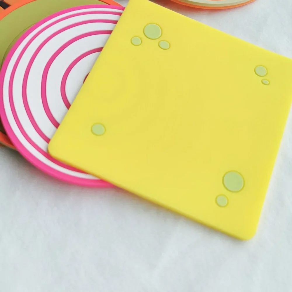 8pcs Rubber Burger Coaster Set Fun Kitchen Decor